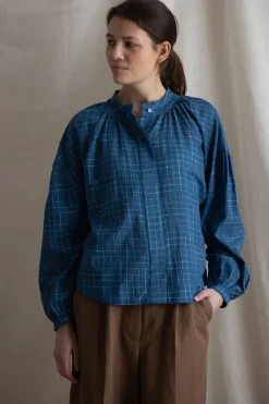 Skjorte - Viviane NO732 Griotte Blue Worker