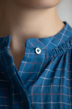 Skjorte - Viviane NO732 Griotte Blue Worker