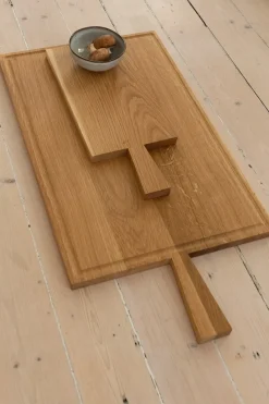 Skjærebrett - m/Saftrille 34x54cm Oljet eik