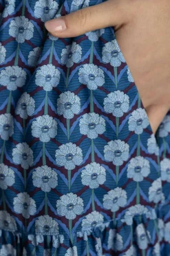 Skjørt - Bibbi Chevron Blue