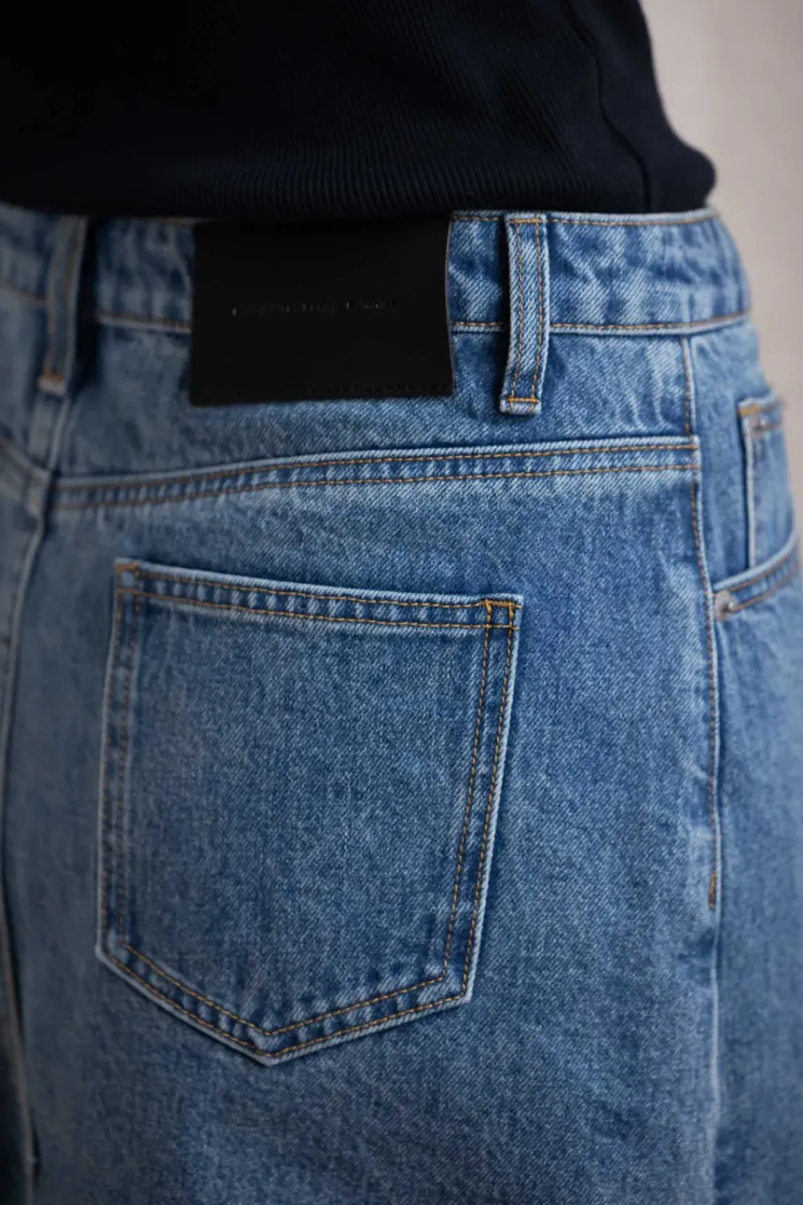 Skjørt - Denim A-Line Skirt Stonewashed Blue