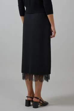Skjørt - Lace Paneled Black