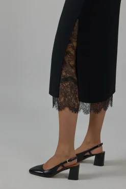 Skjørt - Lace Paneled Black