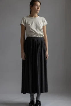 Skjørt - Naama Thin Wool Dark Grey