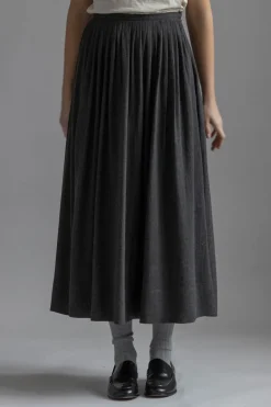 Skjørt - Naama Thin Wool Dark Grey