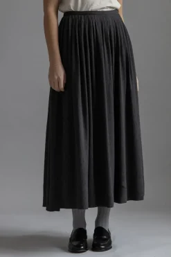 Skjørt - Naama Thin Wool Dark Grey