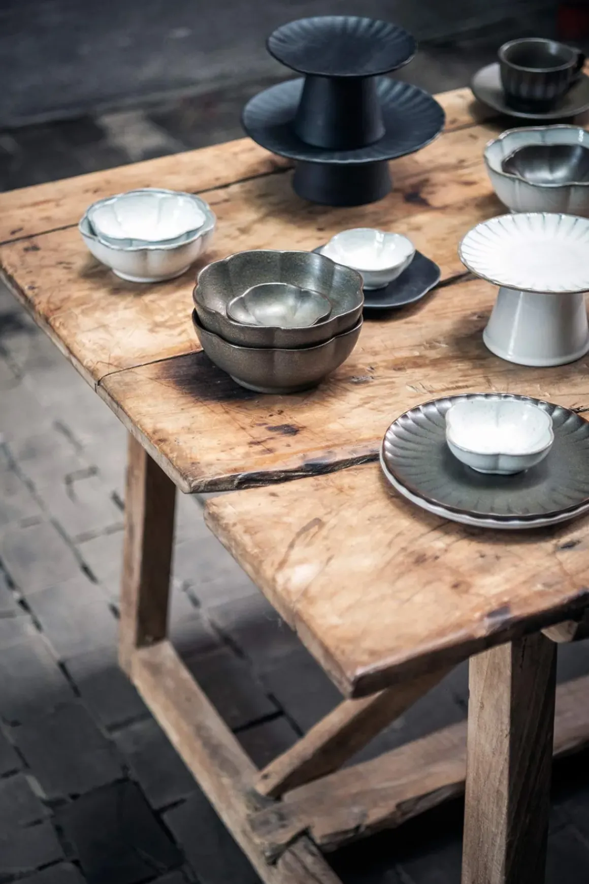 Skål - Inku Ribbed S Hvit