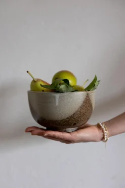 Skål - Japansk Keramikk Beige Triangel