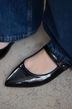 Sko - Ballerines n°144 Cuir Vernis Noir