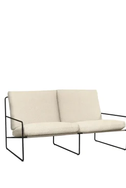 Sofa - Desert 2-seter Black/Pure Bouclé