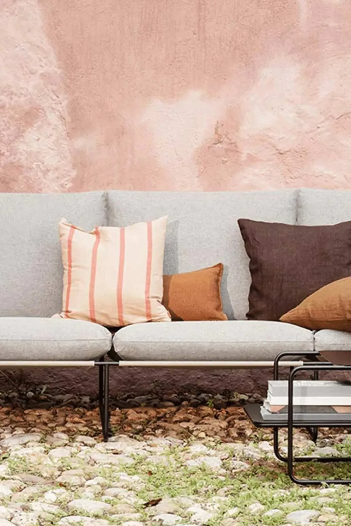 Sofa - Desert 3-seter Dolce, Black/Dark Sand