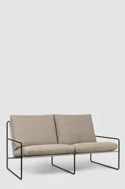 Sofa - Desert 2-seter Dolce, Black/Dark Sand