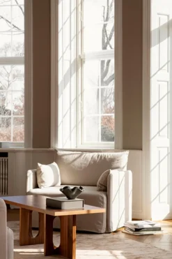 Sofabord - Androgyne Lounge Kunis Breccia Sand/Dark Stained Oak