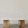 Sofabord - Androgyne Lounge 120x45cm Natural Oak/Kunis Breccia Stone
