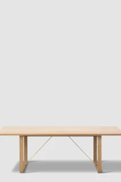 Sofabord - BM67 Lys oljet eik m/messing avstiver