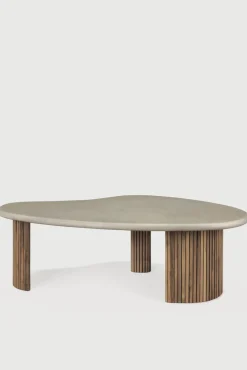 Sofabord - Boomerang Outdoor L126cm Concrete/Teak