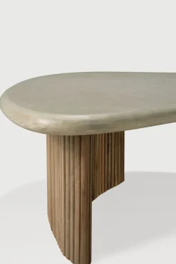 Sofabord - Boomerang Outdoor L90cm Concrete/Teak