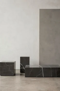 Sofabord - Plinth Cubic 40x40xh39cm Brown Grey Marble