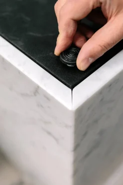 Sofabord - Plinth Grand 76x137xH27,5cm Nero Marquina