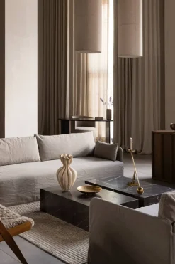 Sofabord - Plinth Low 60x100xh27cm Grey Kendzo Marble