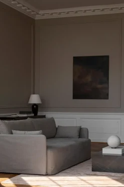 Sofabord - Plinth Low 60x100xh27cm Grey Kendzo Marble