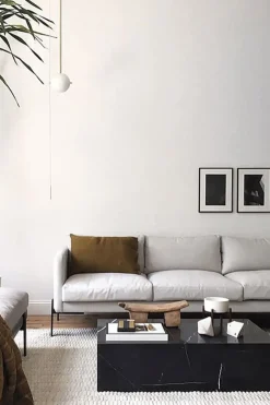 Sofabord - Plinth Low 60x100xh27cm Black Marble