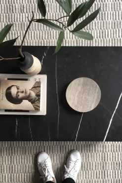 Sofabord - Plinth Low 60x100xh27cm Black Marble