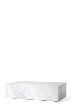 Sofabord - Plinth Low 60x100xh27cm White Marble