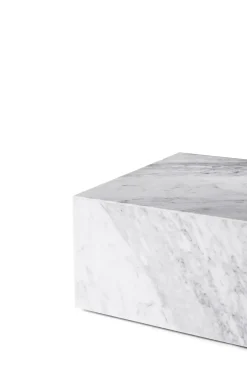 Sofabord - Plinth Low 60x100xh27cm White Marble