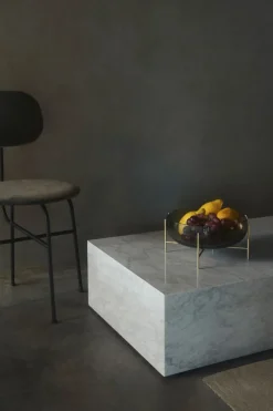 Sofabord - Plinth Low 60x100xh27cm White Marble