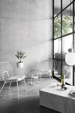 Sofabord - Plinth Low 60x100xh27cm White Marble