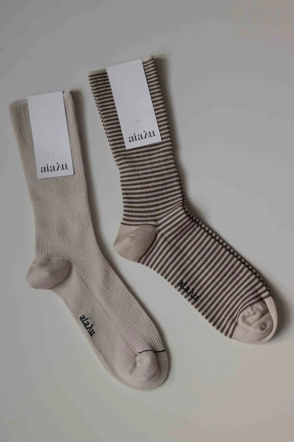 Sokker - Cotton Rib Socks Milk
