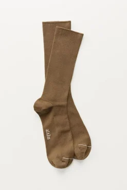 Sokker - Cotton Rib Socks Chestnut