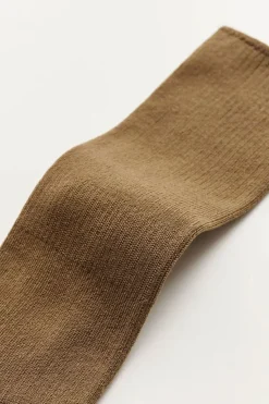 Sokker - Cotton Rib Socks Chestnut