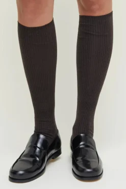 Sokker - Wool Knee Socks Brown