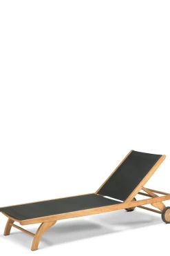 Solseng - Columbus 76x200cm Teak/Sort