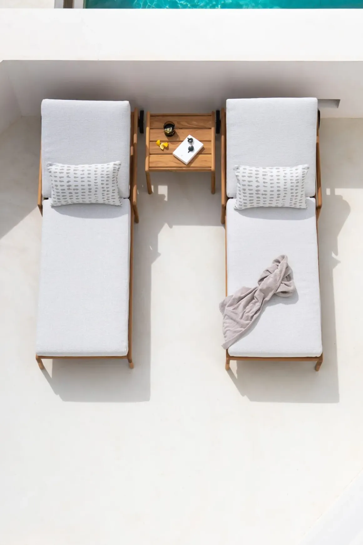 Solseng - Jack Outdoor Lounger Teak Off-White