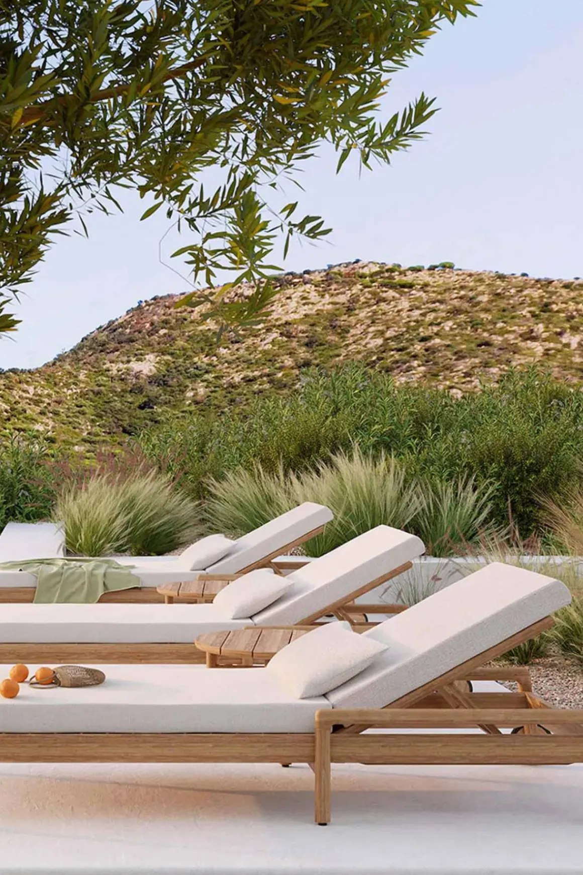 Solseng - Jack Outdoor Lounger Teak Off-White