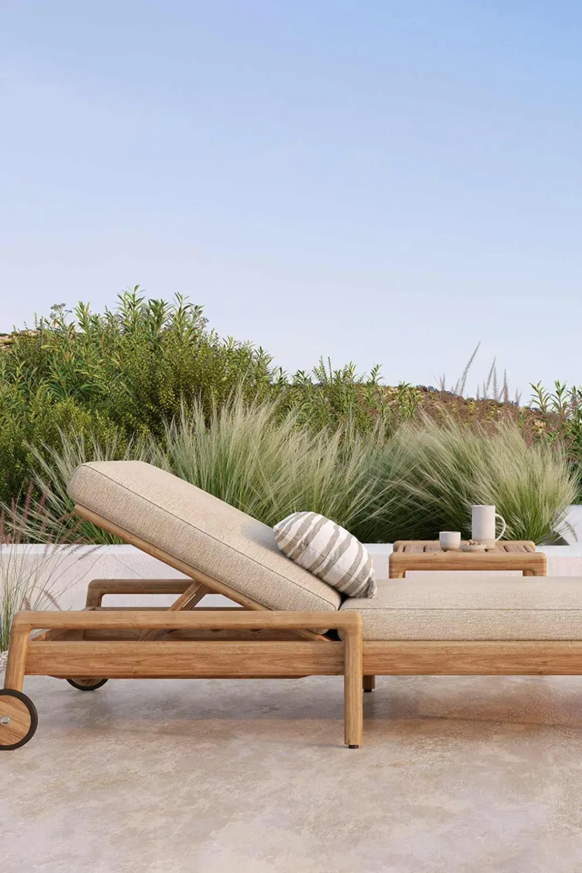 Solseng - Jack Outdoor Lounger Teak Natural