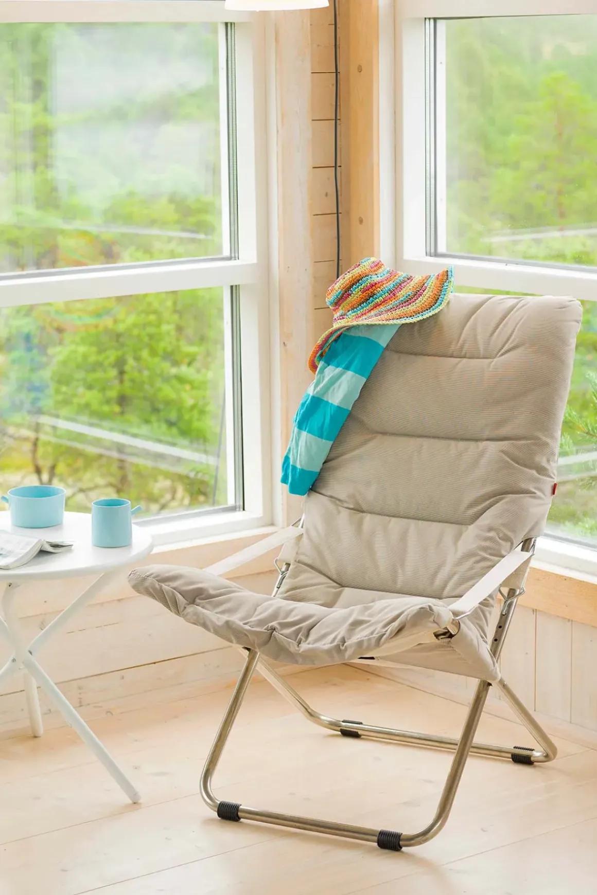 Solstol - Fiesta Soft m/Pute Mixed Beige