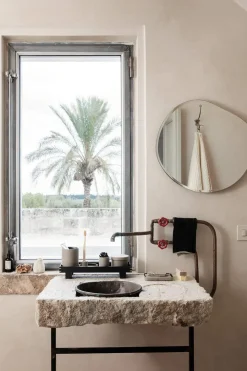 Speil - Pond S b52xh50cm  Dark Chrome