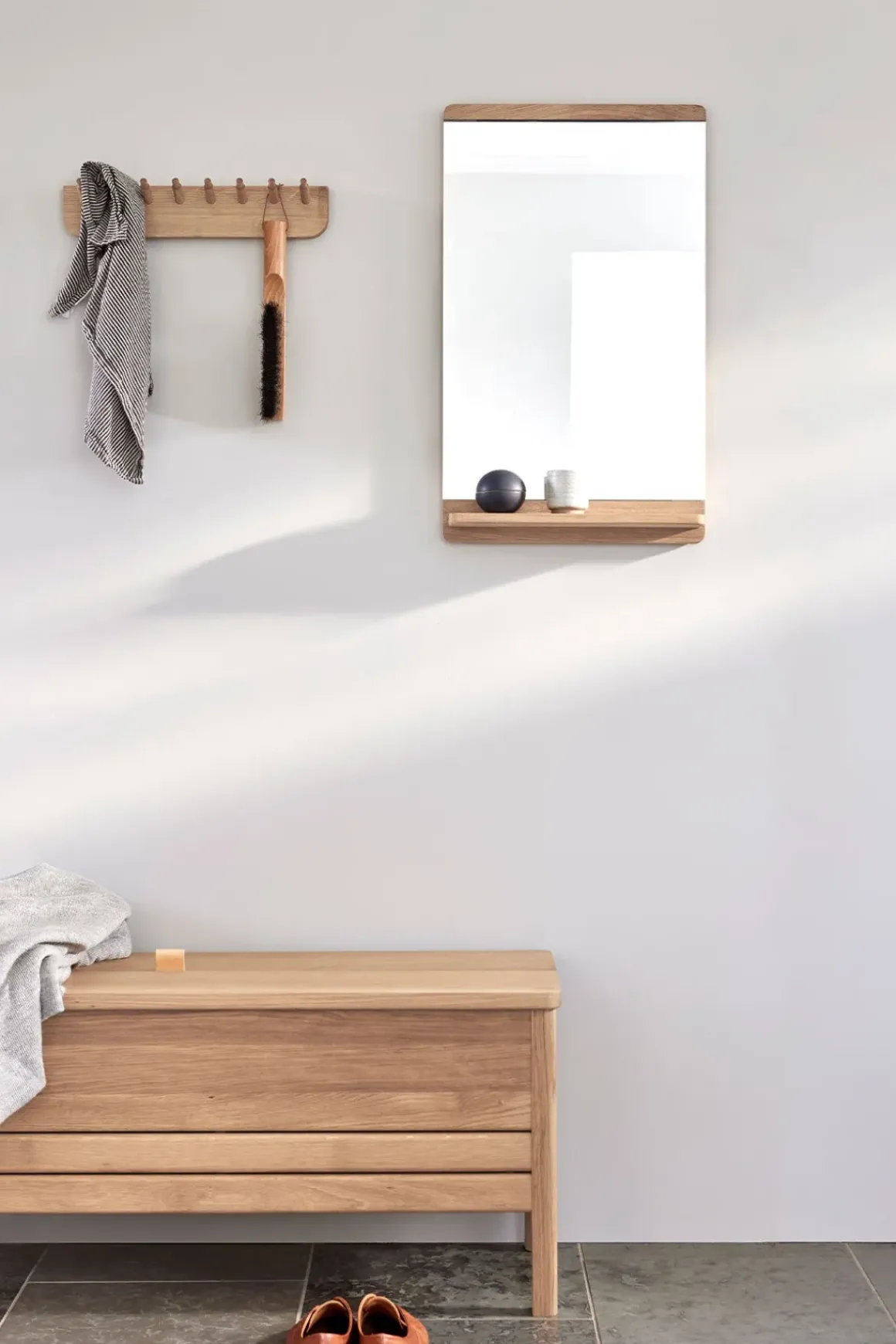 Speil - Rim 40x67,5cm White Oak