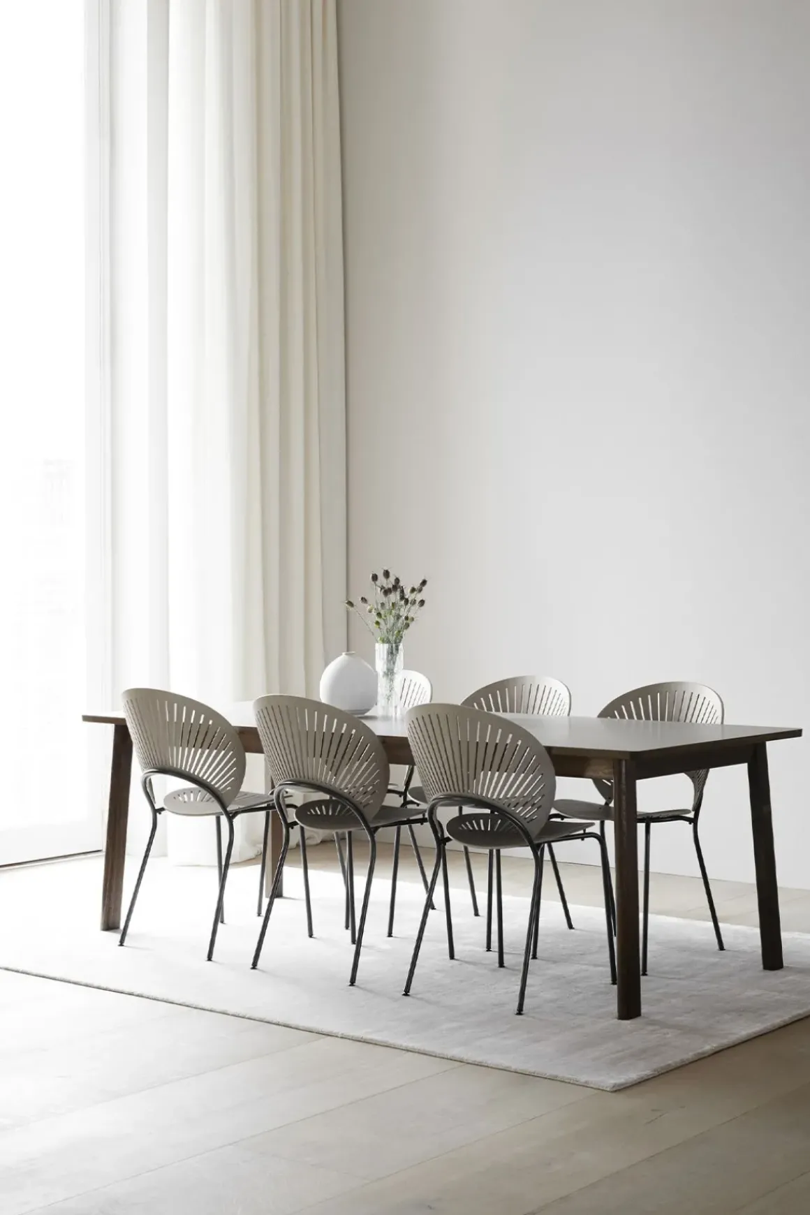 Spisebord - Ana 6491 Såpet Eik/Hvit Laminat