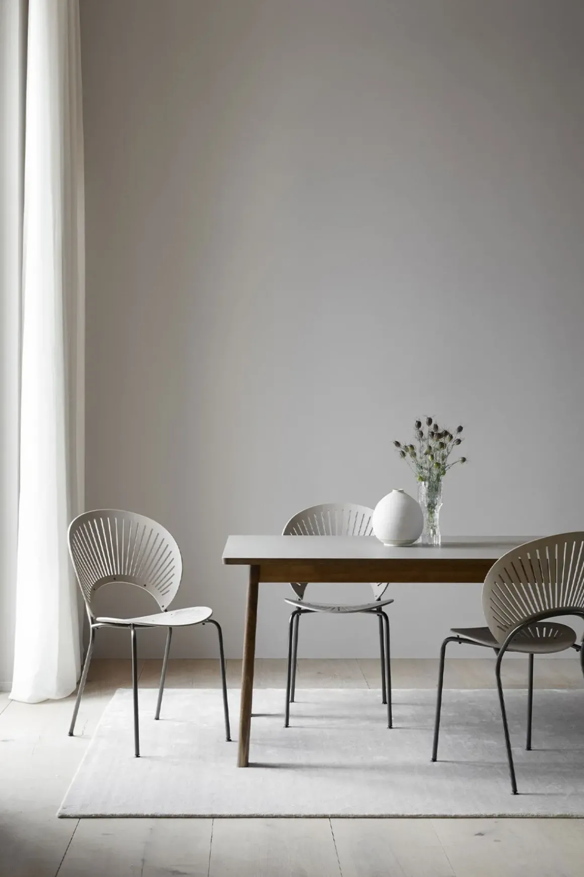 Spisebord - Ana 6491 Såpet Eik/Hvit Laminat