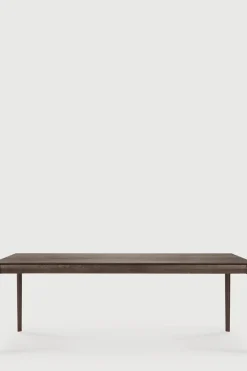 Spisebord - Bok 220x95xh76cm Brown Varnished Oak