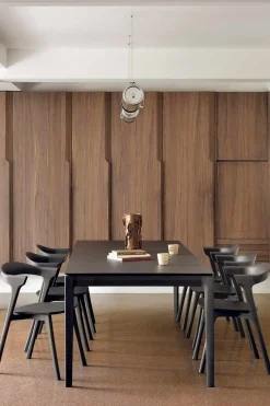 Spisebord - Bok 220x95xh76cm Brown Varnished Oak