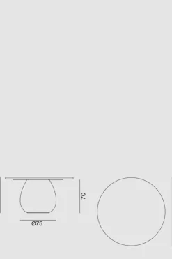 Spisebord - INOUT 834 Dia140