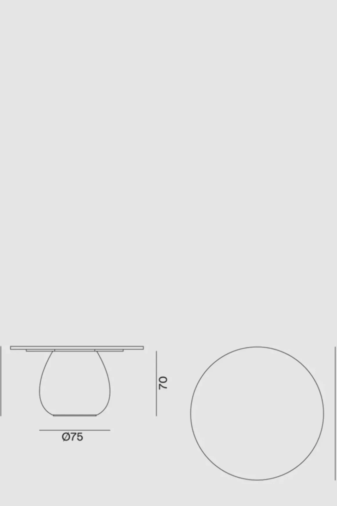 Spisebord - INOUT 834 Dia140