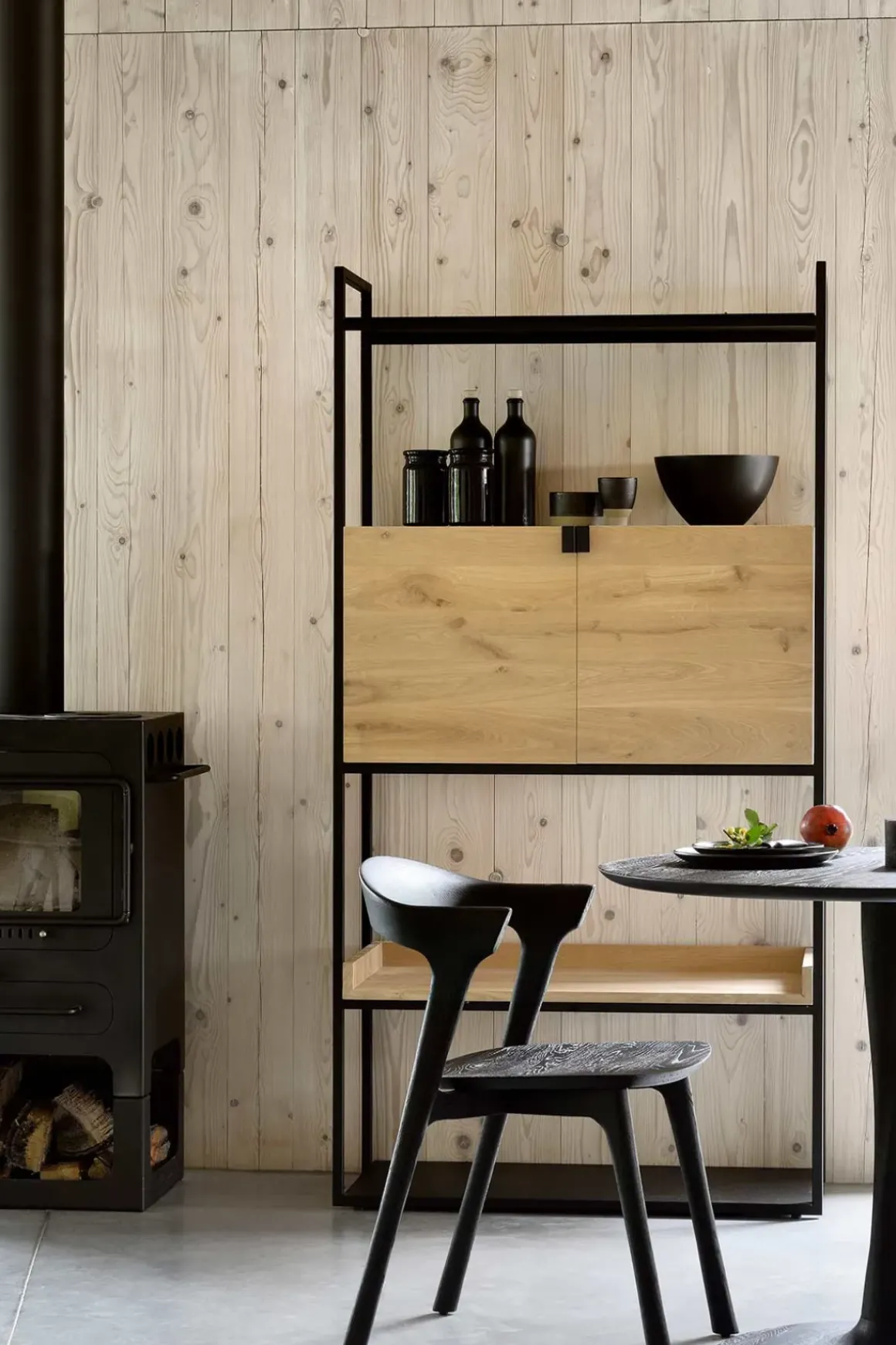 Spisestol - Bok 50x54xH76cm Sort Eik