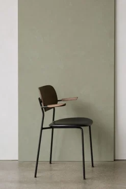 Spisestol - Co Dining m/Armlene 0842 Dakar, Black Steel